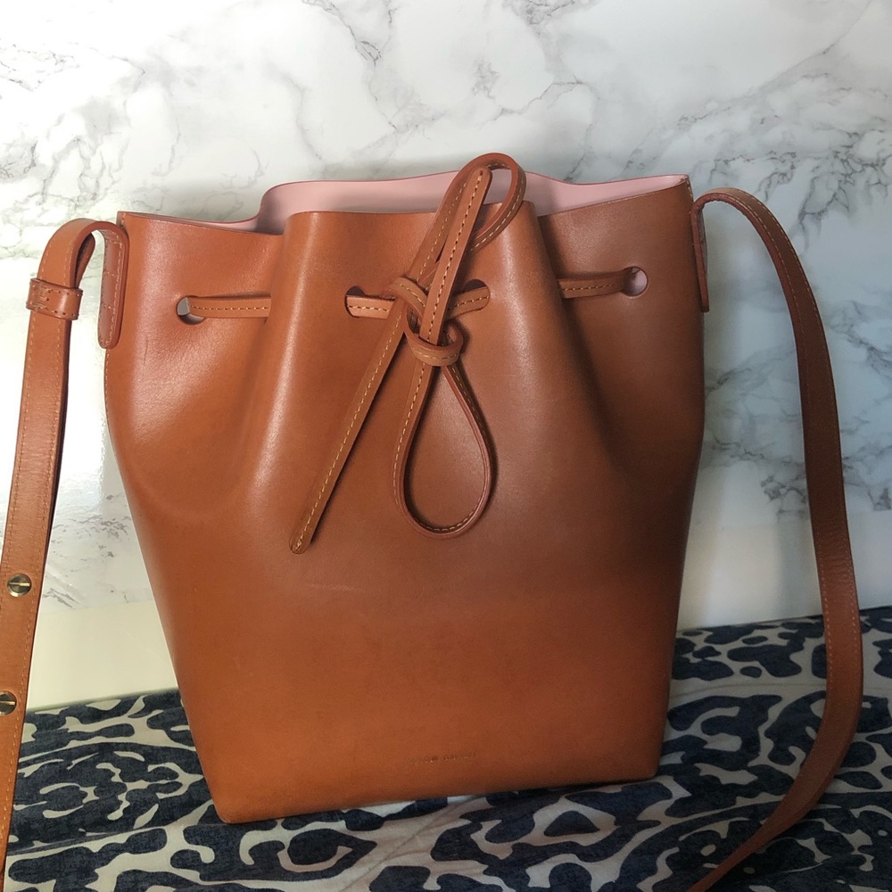 Mansur Gavriel Mini Bucket Cammello Rosa